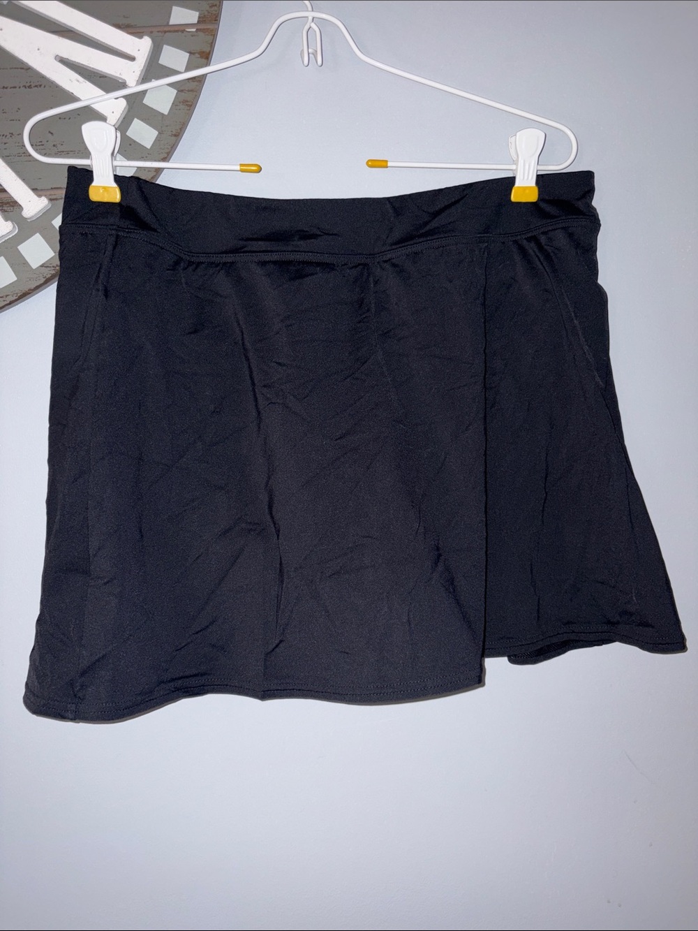 Lands' End Black athletic swim Skirt